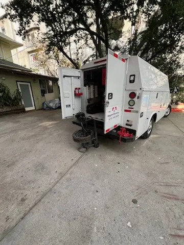 Magnet Plumbing service vehicle on-site for Faucet Repair in Bel Air South